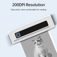 thumbnail image 2 of A4 Portable Printer Thermal Paper Printing for Travel Mobile Photo Printer Wireless BT Connect Compatible with iOS and Android Support 210mm/112mm(4'')/80mm(3'')/57mm (2'') Width Suitable for Home, 2 of 9