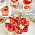 thumbnail image 5 of Multi-pack of reusable heart-shaped plastic dessert cups with lids – clear snack containers perfect for parties, Valentine's Day, ice cream, and fruit, 5 of 9