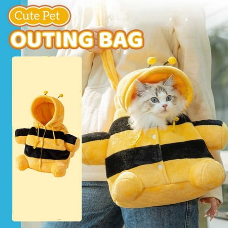 mtvxesu Chest Bag  Cute Little Bee Messenger Bag Portable Large Capacity Pet Outing Bag For Dogs And Cats With Adjustable Strap And Durable Design Small Crossbody Bag