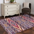 thumbnail image 4 of Southwest Aztec 3'x5' Washable Rug, Country Retro Ethnic Geometric Motifs Non-Slip Area Rugs for Entryway Kitchen Classroom, Dorm Throw Carpet, Low Pile Soft Indoor Floor Mat, 4 of 9