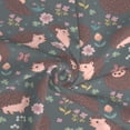 thumbnail image 3 of Wukai Hedgehogs and Flowers1 Women’s Short Sarongs Beach Wrap Bikini Bottom Short Skirt Chiffon Scarf for Swimwear, 3 of 4