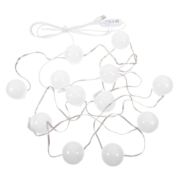 12Pcs Dimmable Vanity Lamp For Makeup .5x4.5cm White USB Powered Brightness Adjustable Lighting