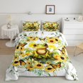 thumbnail image 1 of Frog Boys Kids Comforter Set Full Size,Rústico Amarillo Girasol Floral Edredón Set, 1 of 7