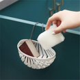 thumbnail image 2 of Estante para fregadero de cocina, escurridor de esponja y jabón, cesta colgante, organizador de cocina, accesorios para fregadero, cesta para fregadero para cocina y baño (blanco), 2 of 3