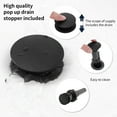 thumbnail image 5 of Hefilesy 2-Handle 8 inch Widespread Bathroom Sink Matt Black Lavatory 3 Hole 360° Swivel Vanity Sink Basin Faucets 3007B-MB, 5 of 6