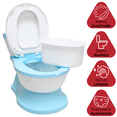 thumbnail image 2 of Baño Entrenador Infantil Joykoo Asiento Acolchado Antideslizante con Sonido 2-5 Años Azul, 2 of 7