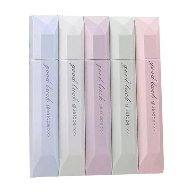 5 Pcs Stylos à Ruban Double Face, Ngxiha 2026 Nouveau Rouleau à Ruban Double Face Polyvalent, Stylo à Ruban Double Face
