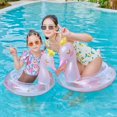 thumbnail image 3 of HuangShi  Pool Float Babi Kids Crown Swan Swim Ring Baby Inflatable Swimming Circle Pool Children Swim Circle Tube Pool Toys Floating, 3 of 6