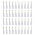 thumbnail image 1 of Uxcell 100 Pcs Flecos de Marcador con Tapa Dorada 2.4" Flecos para DIY Blanco, 1 of 6