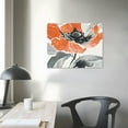 thumbnail image 4 of ARISTURING Orange and Gray Wall Decor Poppy Flower Canvas Art (Stretched Canvas), 4 of 5