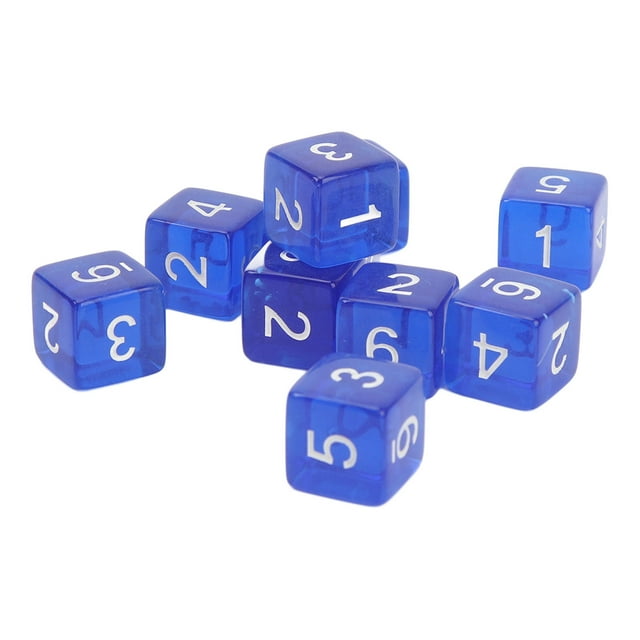 Dices, 30PCS Cubes Right Angle Transparent Colored Plastic 6 Sided Dices For Games