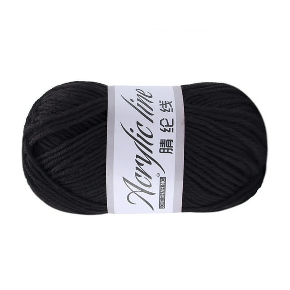 Chunky Wool Roving Yarn 50g, Acrylic Wool Blend Hand Knitting & Crochet Yarn for Scarves Hats, Quick Winter Craft Projects, Color A, By Preplabs