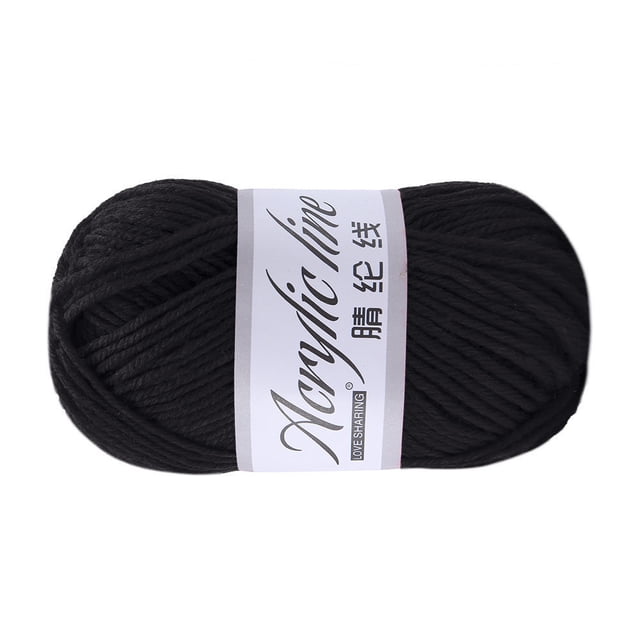 Acrylic Yarn for Hand Knitting Chunky Soft Texture Knitting Yarn for DIY Crochet Scarf Hat Sweater Craft Projects Warm Durable Fiber Style Color,yarn,D,1PC