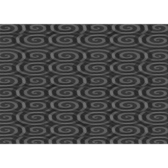 Ahgly Company Indoor Rectangle Patterned Charcoal Black Area Rugs, 3' x 5'