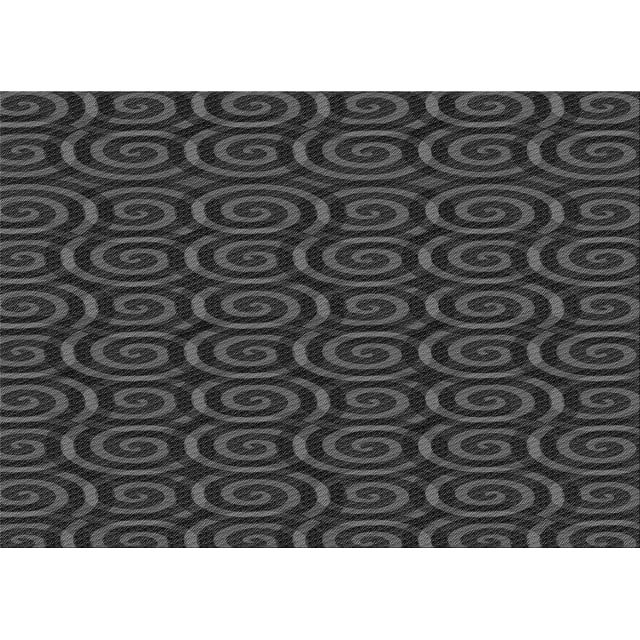 Ahgly Company Machine Washable Indoor Rectangle Transitional Charcoal Black Area Rugs, 2' x 5'