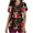 Black, variant on TopLLC Womens Plus Size Scrubs Women's Short Sleeve V-neck Tops Uniform Christmas Printed Pockets Blouse Nursing Casual Nurse Shirts Scrubs on Clearance