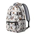thumbnail image 2 of French Bulldog Footprint Backpack for School,Cute School Bag,Schoolbag with Adjustable Shoulder Straps & Padded Back,15.3"x11"x7.1".﻿, 2 of 6