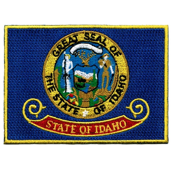Idaho Embroidered Iron-On Flag Patch