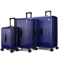 thumbnail image 1 of TUCCI Italy LINEA Ensemble de Valises Rigides 3 Pcs avec Roues Pivotantes à 360 Degrés, 20”/28”/30” - Valise Extensible, Légère, Anti‐rayures - Bleu Marine, 1 of 5
