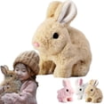 thumbnail image 7 of Guvpev Easter Bunby Plush Toys, Soft Lifelike Interactive Rabbit Toys, Can Moves, Hops, Twitches & Wiggles Ears Bunny Stuffed Animals, Easter Basket Stuffers Gifts for Kids & Bunny Lovers, 7 of 7