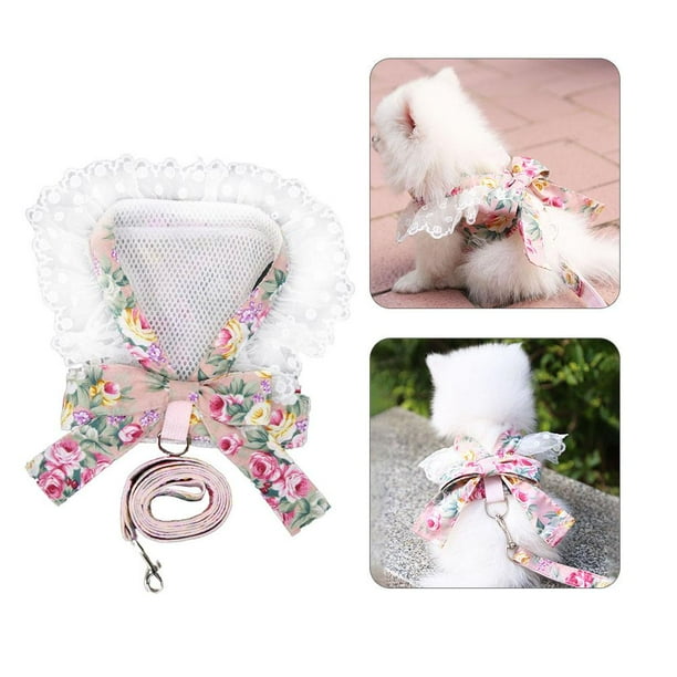 Arnés Con Lazo Dulce Para Perro Y Gato, Correa Para Cachorro, Arneses Para Perros Pequeños, Chaleco Para Chihuahua, Yorkshire, Suministros Para Perros sonducket PT002368-02