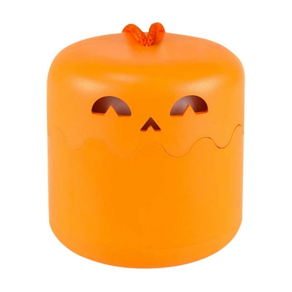 LLDYYDS Portable Halloween Pumpkin Lights with Lanyard - Orange Pumpkin Lights LED Battery Operated Halloween Decor