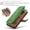 thumbnail image 3 of CaseMe Phone Case Wallet Case for Samsung Glalxy Z Fold 6 PU Leather Magnetic Handbag Zipper Pocket Card Slots, 3 of 7