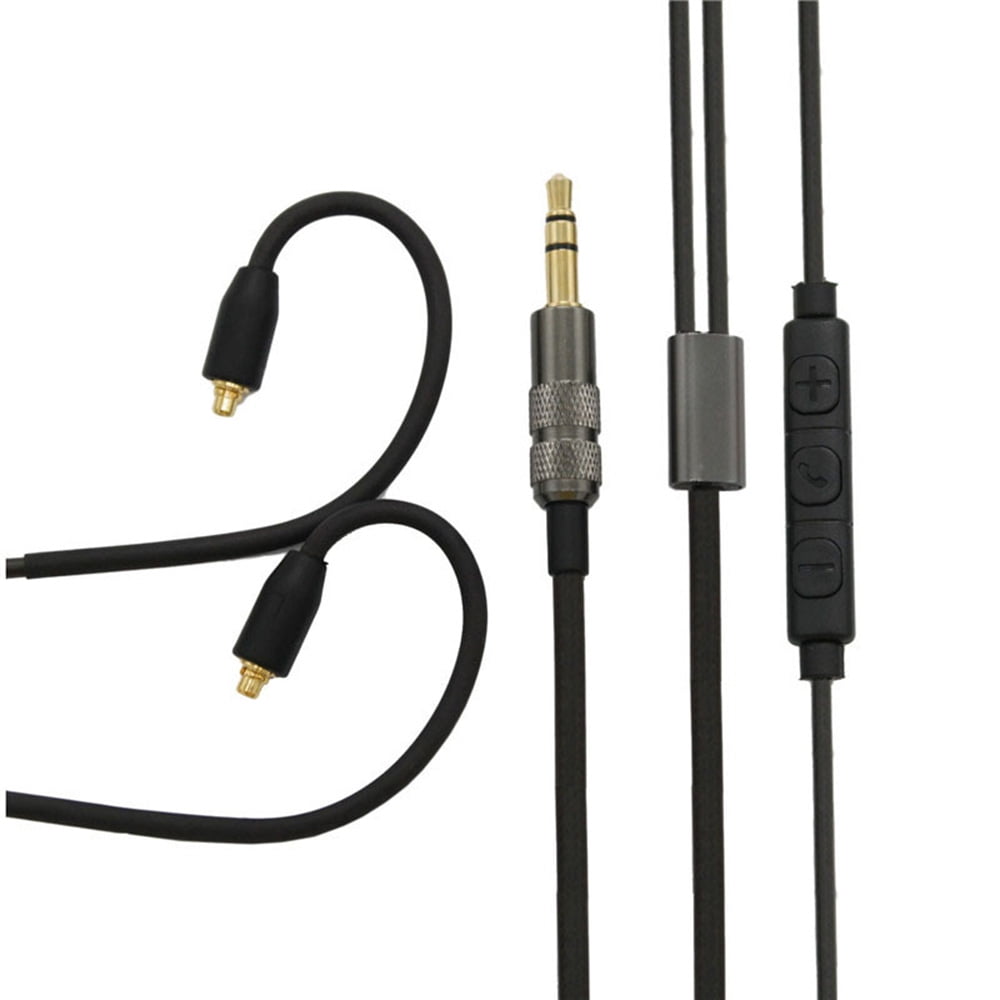 Earphone Replacement Cable with Mic Remote Volume Control Headphone