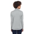 thumbnail image 2 of UltraClub 8230L Ladies Sport 1/4-Zip Pullover Grey XXX-Large, 2 of 3