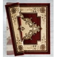thumbnail image 4 of United Weavers Drachma Patras Traditional Medallion Area Rug, Burgundy, 5'3" x 7'6", 4 of 5