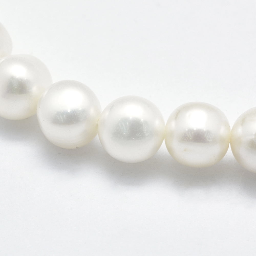 1strand Cultured Freshwater Pearl Beads Strands Round Beige 7~8mm Hole: 0.8mm about 54~60pcs/strand 14.5 inch(37cm)