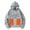Grey, variant on WEAIXIMIUNG Saint Patrick's Day Men's Casual Fashion Winter Warm Hooded Casual Hooded Sweatshirt without Battery