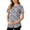 Purple, variant on Hxshgdsn Womens Maternity Nursing Top for Breastfeeding Short Sleeve Cute Printed Round Neck Pullover Tops(Black/L)