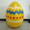 thumbnail image 2 of Huevos De Pascua Inflables Huevo de Pascua coloridos adornos de Pascua de 3 pies para fiesta de vacaciones de Pascua raya, 2 of 4