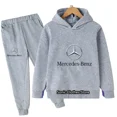 thumbnail image 3 of Conjunto de Sudadera con capucha con logotipo de coche mercedes-benz para niños, chándal informal de manga larga para niños de 3 a 14 años, primavera y otoño, 3 of 3