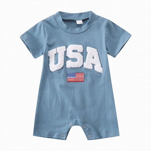 Kogui Little Girls Rompers Jumpsuits for Girls Casual Sleeveless Loose Spaghetti Strap Summer Rompers 0 3 6 9 12 18 24 Months (Blue,12-18 Months)