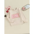 thumbnail image 3 of Bagilaanoe Little Girl Casual Sweatshirt Toddler Long Sleeve Letter Print Pullover 1T 2T 3T 4T 5T 6T 7T Kids Loose Tee Tops, 3 of 9