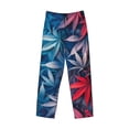 thumbnail image 2 of Haiem Red And Blue Leaves Men's Pajama Pants Ultra Lightweight Pjs Bottoms Sleepwear Bottom Pants With Pocket Drawstring-Medium, 2 of 7