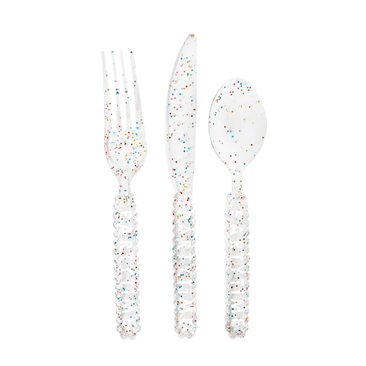 Packed Party 'Party Time' Cutlery, Party Cutlery Serves 6 Guests, 18 Ct.