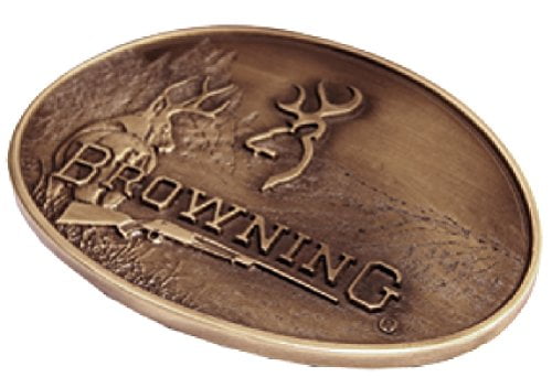Browning Belt Buckle midsize bronze color Deer Country hunting fishing 