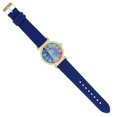 thumbnail image 4 of Stand Out Get Noticed! Big Face Ladies Bejeweled Rubber Iced Out Colorful Watch with Genuine Rhinestone Diamond Accents - Touch of Female Celebrity Glamour - ST10800 Navy Blue, 4 of 5