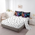 thumbnail image 5 of Manfei Colorful Gamepad 7 Pieces Bedding Comforter Set,Game Console Full Bedding Set,Multicolor Geometric Lines Fitted Sheet Flat Sheet For Men Women,Breathable Home Decor Reversible, 5 of 8