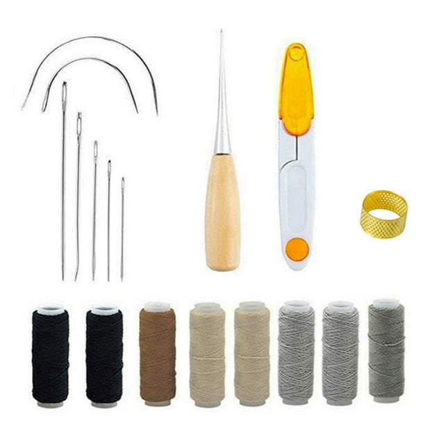 Riapawel Leather Sewing Tools, Leather Sewing Waxed Thread and Needle