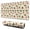 Christmas Holly Bow, variant on 31.5x15.7 Inch Gaming Mouse Pad, Non-Slip Stitched Rubber Desk Mat for Desktop & Laptop,Christmas Wreath Star Beige Pattern