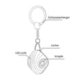 thumbnail image 2 of Buscador de llaves: encuentre llaves con la aplicación Bluetooth, función de búsqueda de la comunidad iOS, rastreador de artículos compatible con control remoto, rastreador de billetera,, 2 of 8