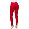 thumbnail image 3 of WEIYLL Womens Pants Feet Straight-Barrel Color High-Waisted Jeans Small Red Trousers size XL, 3 of 3