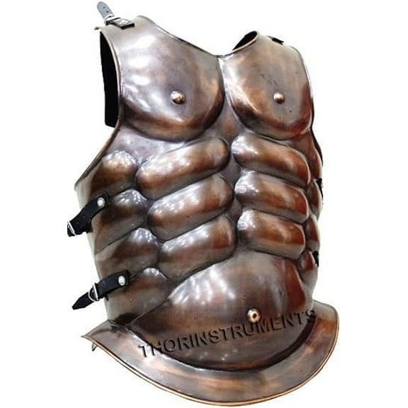 THOR INSTRUMENTS Medieval Armor Dark Copper Muscle Jacket Ancient Roman Movie Role-Play Costume Rustic Vintage Home Decor Gifts