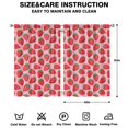 thumbnail image 2 of Nursery Curtains Boys Girls Kids Seamless Strawberry Print Pattern Window Drapes for Living Bedroom Playroom Room Decor Rod Pocket 42x63 Inch 2 Panels, 2 of 2
