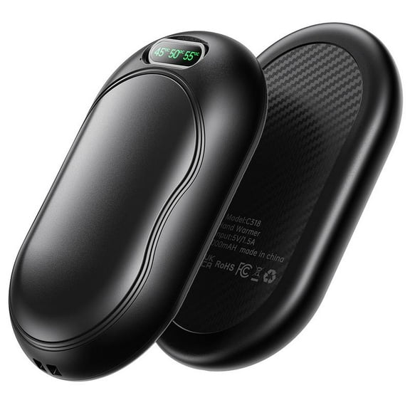 2 in 1 Hand Warmer, Split USB Rechargeable Hand Warmer, Electric Portable Pocket Heater for Cold Winter