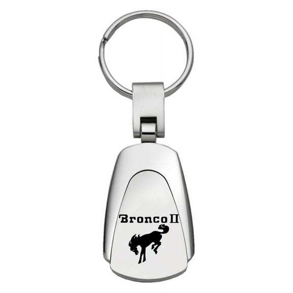 Ford Bronco II Teardrop Key Chain (Silver)